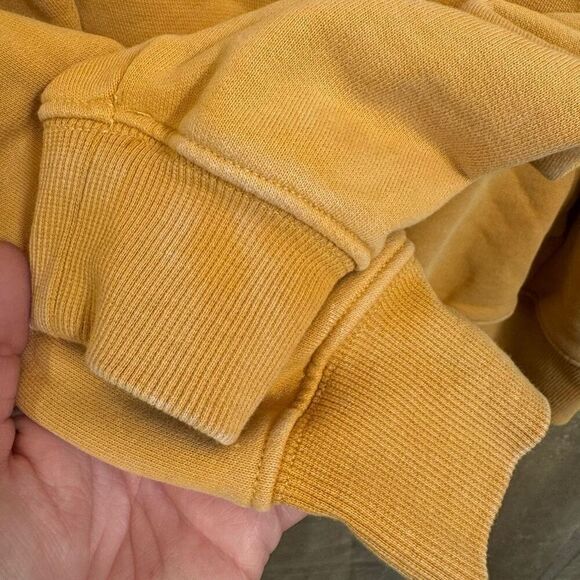 Aerie OFFLINE Oversized Golden Yellow Hoodie Sweatshirt Small - Picture 3 of 5